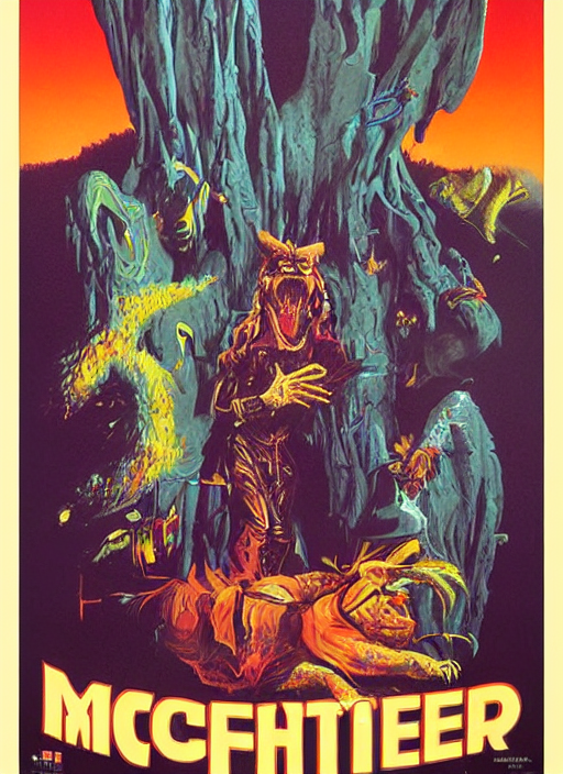 A Movie Art Monster Poster Artwork By Michael Whelan, Clean