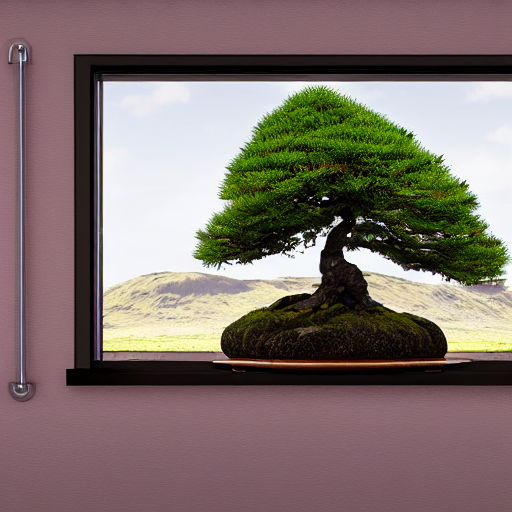 Bonsai Tree In A Scottish Landscape Inside A Glass Jar, Cont... — Stable Diffusion AI Prompt: bonsai tree in a scottish landscape inside a glass jar, contest winner, photorea...