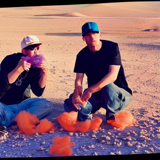 Eminem Eating Candy Floss In The Desert With Dolphins