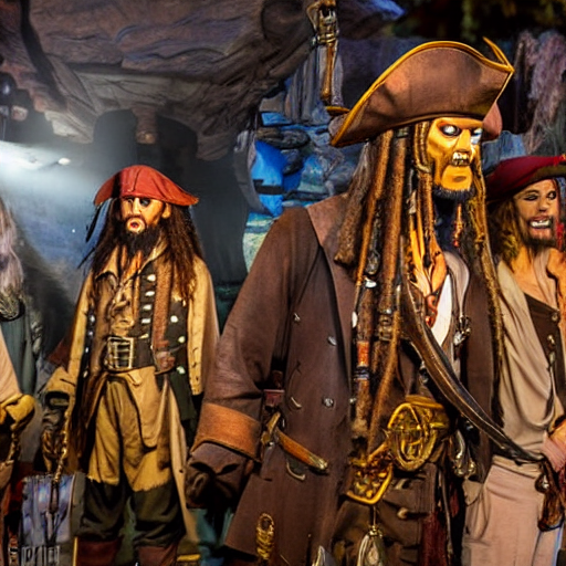 Thepirates Of The Caribbeananimatronics At Disneyland Rising...