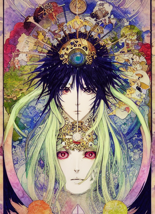A Watercolour Manga Portrait Illustration By Sui Ishida And...