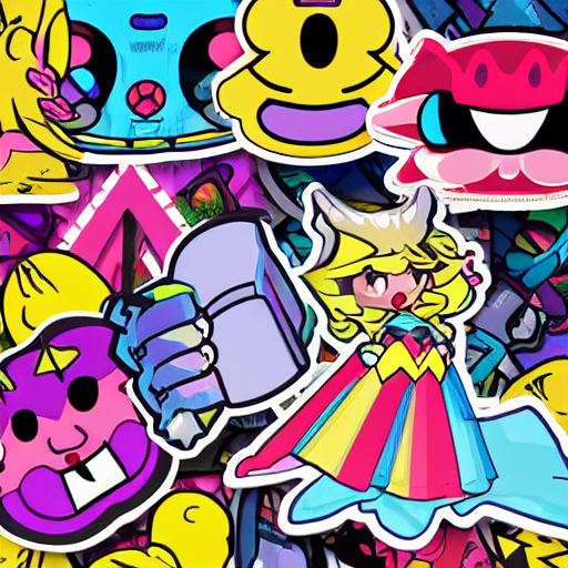 Cute Miss Mascot Avaltout Avaltout Swalot Super Hero Sticker...