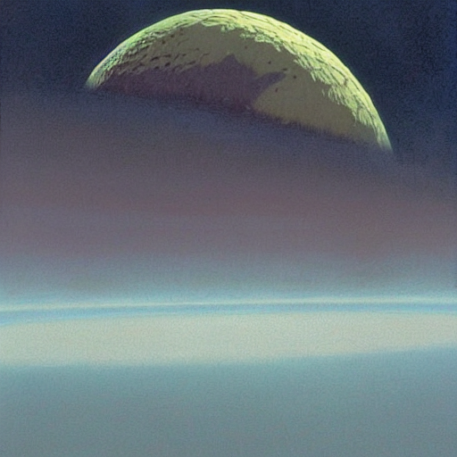 Moon Landscape, Earth In Sky Peter Elson, Jim Burns, Tim Whi...