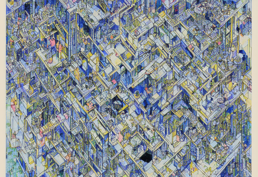 Bismuth By M. C. Escher, Endre Rozsda, Wu Guanzhong. Ink And...