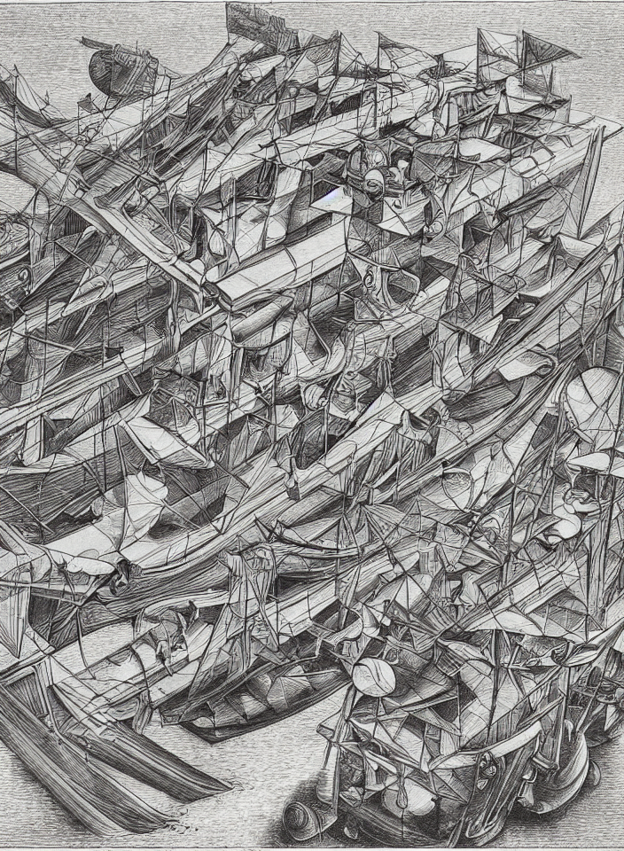 The Spirit Of Hydrogen, By M. C. Escher