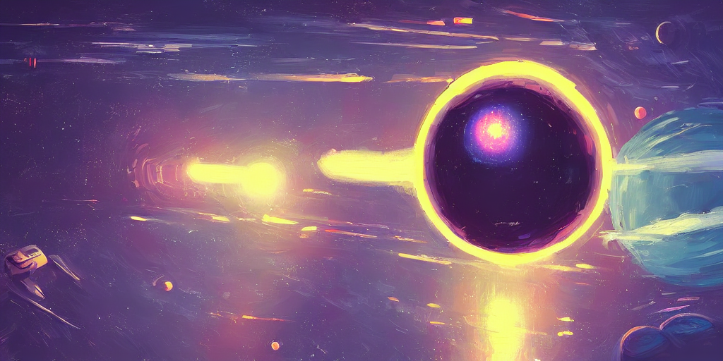 A Minimalist Deep Space Space Station Floating Planet By Ale...
