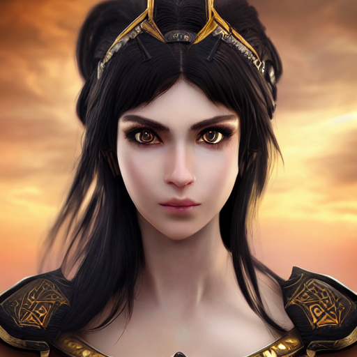 A Dark - Haired Scythian Warrior Woman, Beautiful Face, Prof... — Stable Diffusion AI Prompt: a dark - haired scythian warrior woman, beautiful face, professionally retouched...