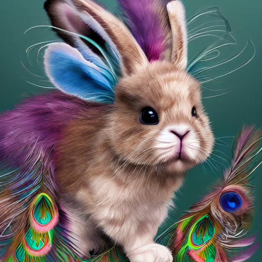 Cute Fluffy Baby Lop Eared Bunny Rabbit And Cat Hybrid Mixed...