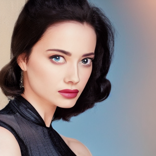 A Beautiful Actress With A Symmetrical Face