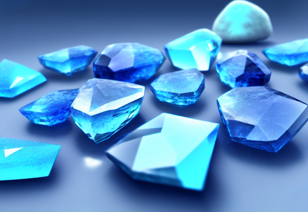 Crystal Gemstone Blue Rendering, Photorealistic, Bright Back... — Stable Diffusion AI Prompt: crystal gemstone blue rendering, photorealistic, bright backround, photography,...