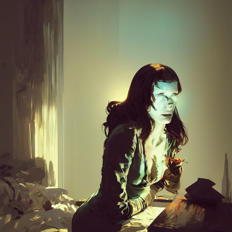 The Sadness Of The Woman Who Could Not Sleep Analogous Colo...