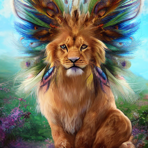 Cute Fluffy Baby Cat Rabbit Lion Hybrid Mixed Creature Chara...