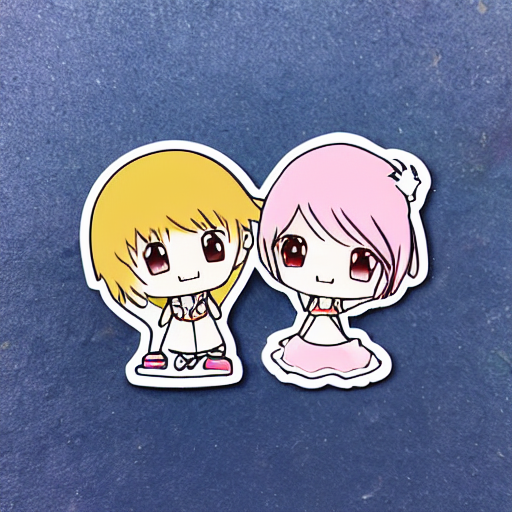 Die Cut Sticker Of Anime Chibi Kawaii Cute Boy And Girl On B... — Stable Diffusion AI Prompt: die cut sticker of anime chibi kawaii cute boy and girl on beach vacation