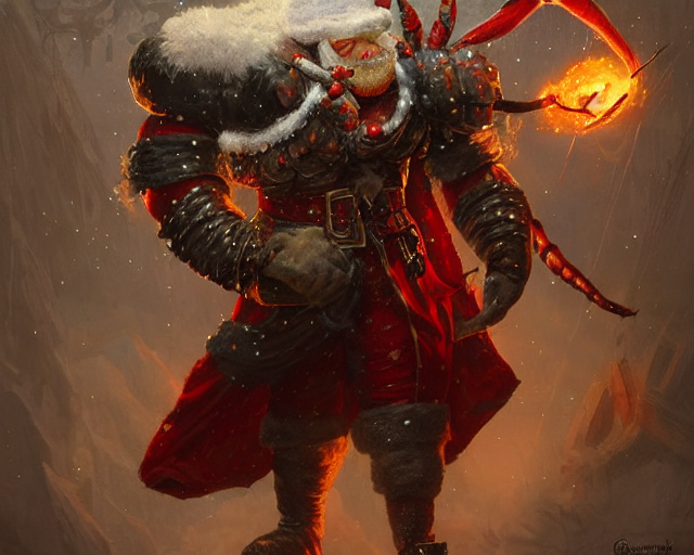 The Shogoth Wearing A Santa Costume, Christmas Themed Winter...