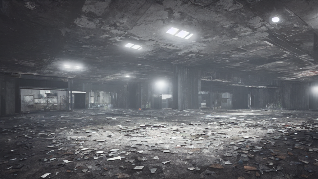 Exterior Of An Abandoned Discotheque, Photorealistic, Cryeng...