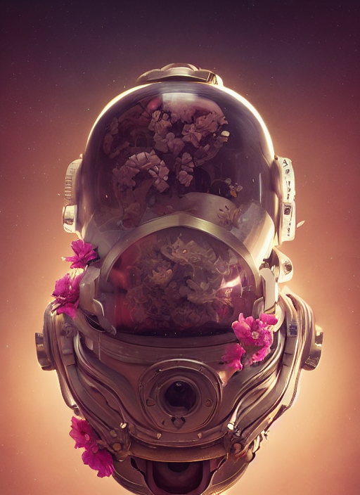 Subsurface Scattering, Biomechanical Astronaut With Blooming...