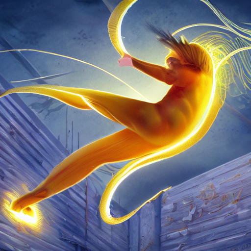 A Hyperrealistic Illustration Of A Mystic Banana Peel, Dirty...