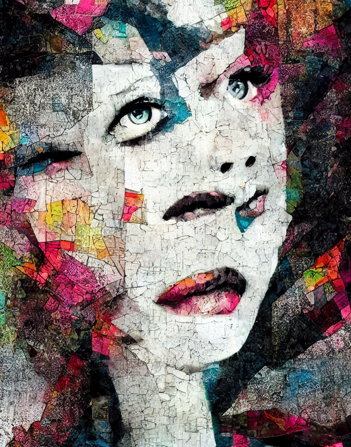 Languid Temptation. Minimalistic Analogue Mixed Media Collag... — Stable Diffusion AI Prompt: languid temptation. minimalistic analogue mixed media collage with canvas textur...