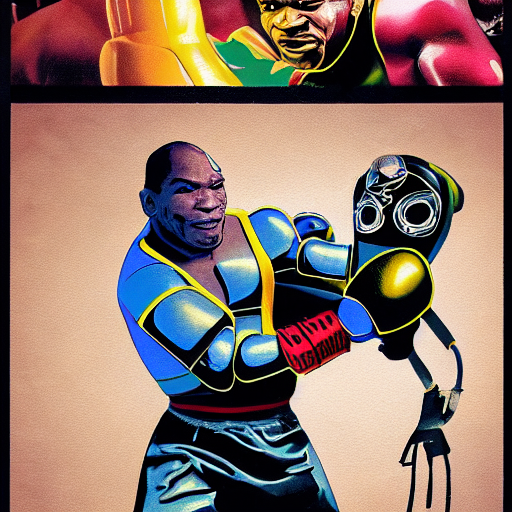 Robot Fighting Mike Tyson
