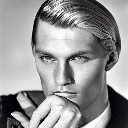 A Beautiful Close - Up Of Of A Blond German Male Actor From...