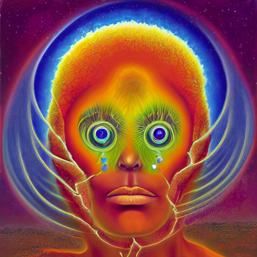A Surreal Cognitive Illusion Of An Afro Nebula Third Eye... — Stable Diffusion AI Prompt: a surreal * * cognitive illusion * * of an afro nebula third eye awakening, brai...