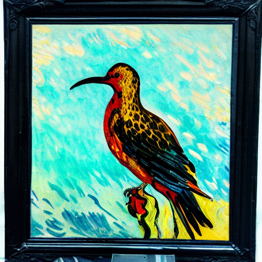 Fine Art Silhouette Of A Bird, Line Drawing Art, Light And S...