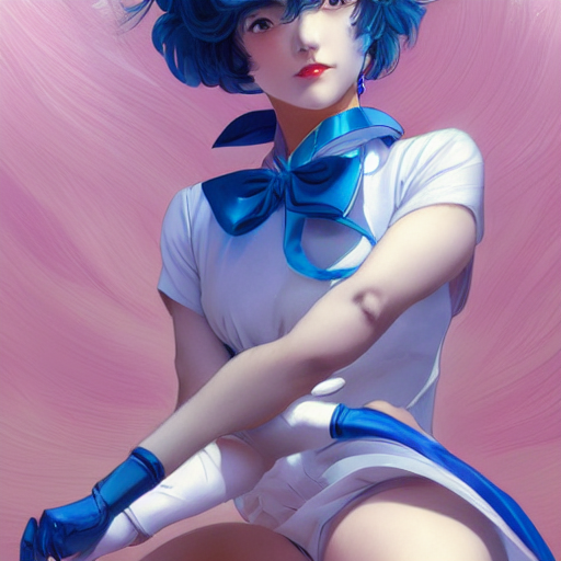 Sailor Mercury, Highly Detailed, Digital Painting, Concept A...