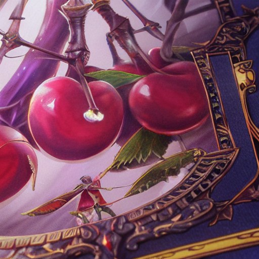 A Close - Up Cherry, Concept Artwork For Mmorpg Royal Quest...