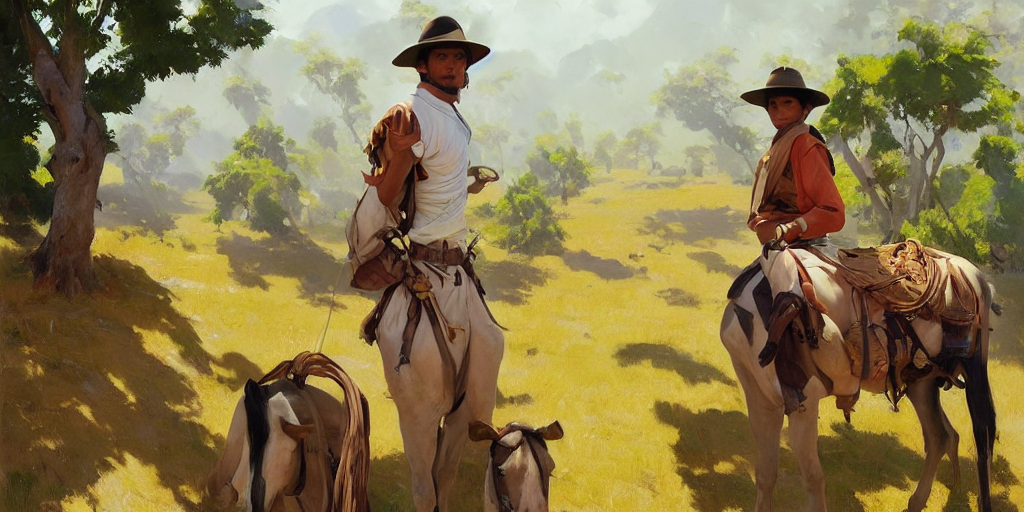Portrait Of Young Gauchos Wearing Pilcha While Walking In A...