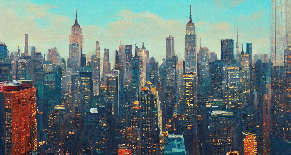 A Beautiful Scenic Oil Painting Of New York By Wlop And Wes... — Stable Diffusion AI Prompt: a beautiful scenic oil painting of new york by wlop and wes anderson