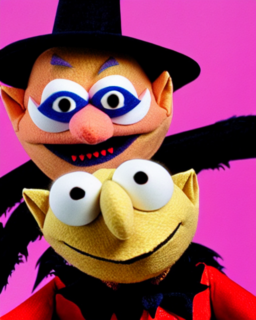 Closeup Of Count Von Count From Sesame Street Versus The Num...