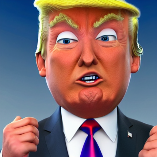 Donald Trump As A Pixar Character