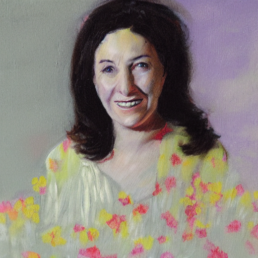 A Portrait Painting Of Rosalee Hutchins