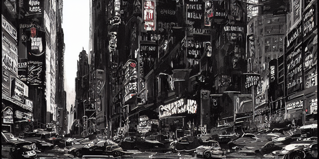 Bold Noir Movie Scene, Crime Movie, Wide Angle, Street Scene...