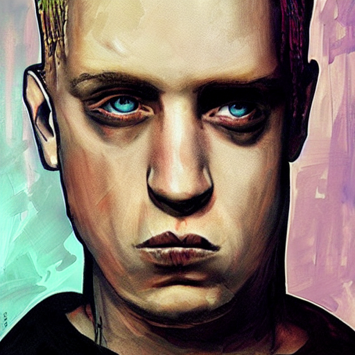 Marshall Mathers As Eminem As Slim Shady By Tim Burton