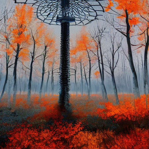 A Beautiful Painting Of Chernobyl In Autumn By Nekro And Pas...