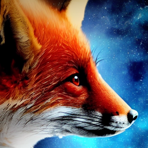 Space Reflected In Foxs Eye