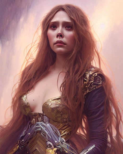 Hyperdetailed Portrait Of Elizabeth Olsen As A War Nymph 3 2...