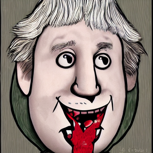 Boris Johnson Cartoonized. Hyperrealistic. Cartoonized Cat.... — Stable Diffusion AI Prompt: boris johnson cartoonized. hyperrealistic. cartoonized cat. they have a romantic...