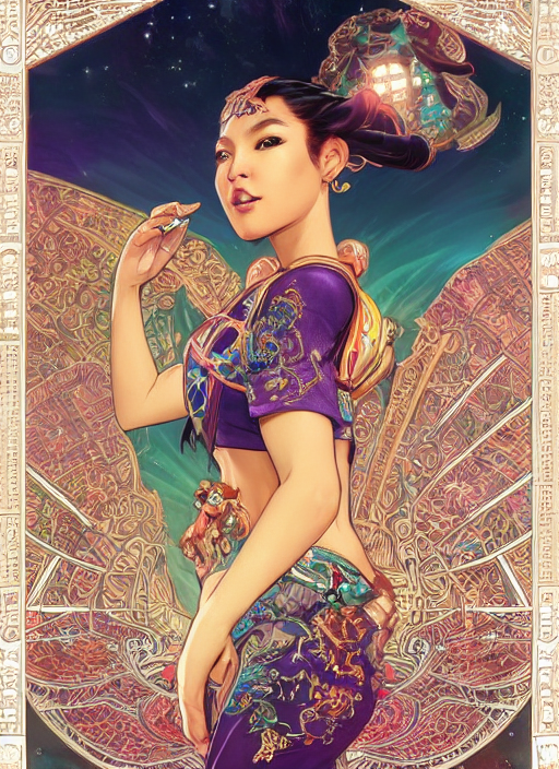 Hip Hop Super Star By Starlight, Moon Behind, Chinese Fantas...
