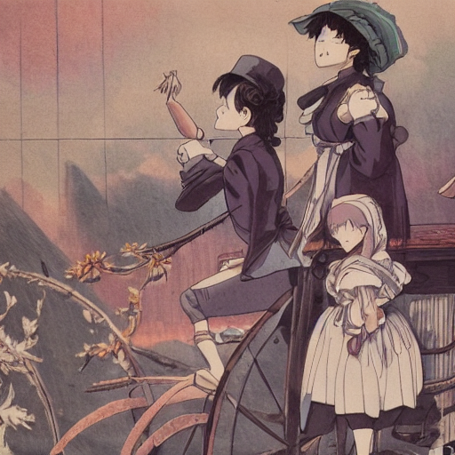 1 8 6 0 S Anime Background Art — Stable Diffusion AI Prompt: 1 8 6 0 s anime background art
