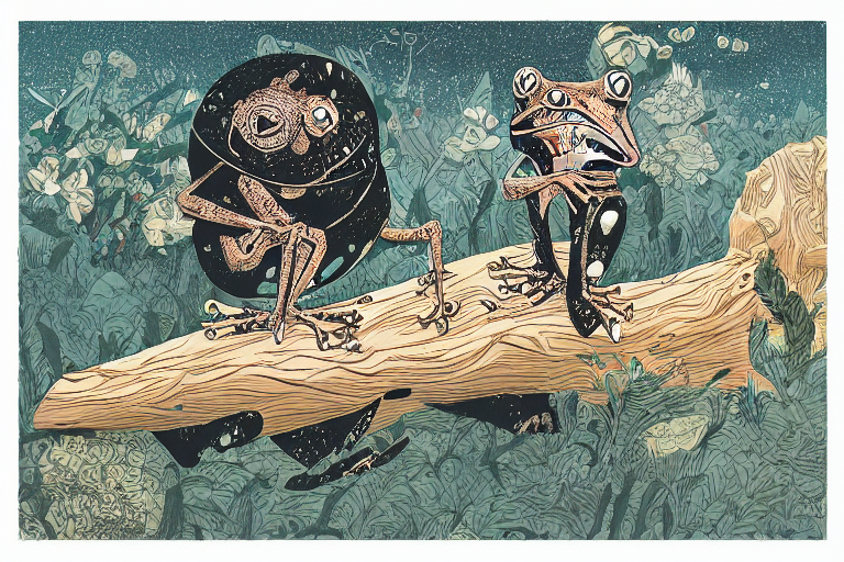 A Frog On A Log By Victo Ngai, James Jean, Rossdraws, Frank...