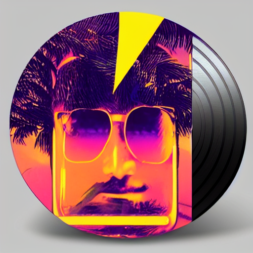 Nick Neo Vaporwave Album Cover With A Vhs Tape