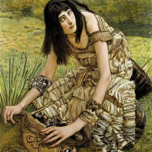 An Archaeocyatha Painted By James Tissot. Naturalism.