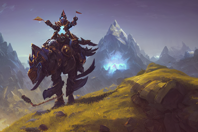 Mount Epic Armored Blue Wind Rider Screenshot World Of Warcr...