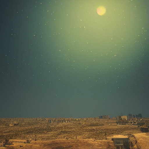 This All Ends In Fire And Scorching Dust, Comet, Night, 8 K,...