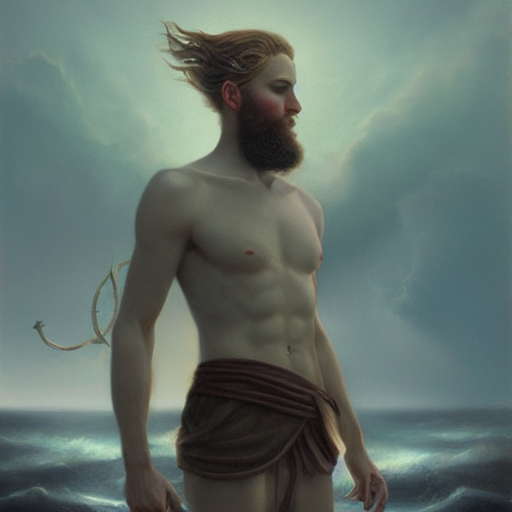 Njord Viking God Of Wealth, Swedish Man, Elegant, Background...