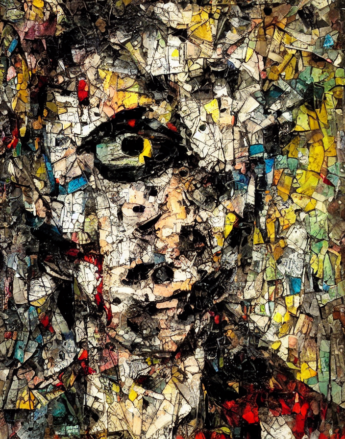 Badass Bastard Analogue Mixed Media Collage With Canvas Text...