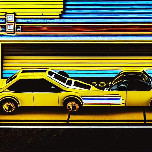 3 5 Mm Photo Of Metallic Yellow Car Inspired By Pacman, Like...