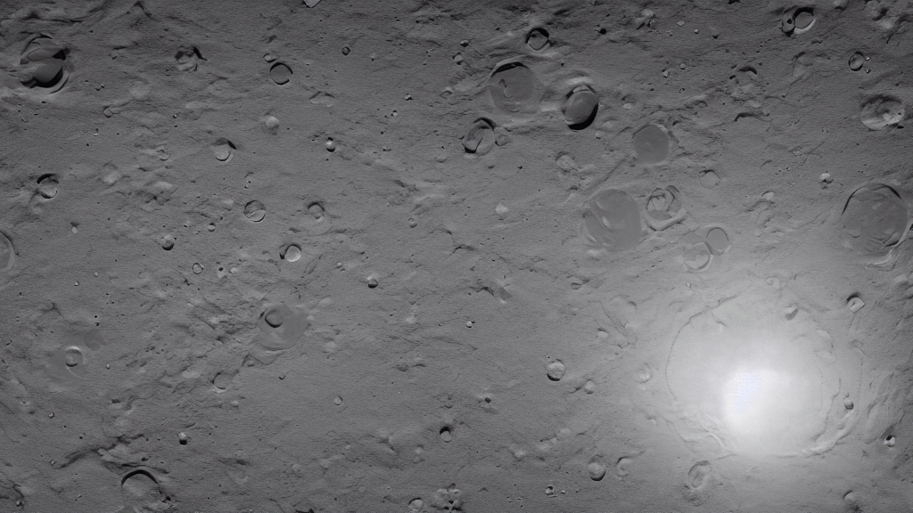 A Big Whole On The Moon Surface, Broken Ground, Digital Art,...